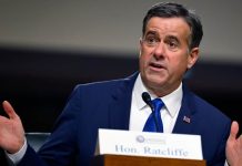 The US has called on Moscow to engage in serious negotiations John Ratcliffe during a visit to Moscow for talks with the Russian security services