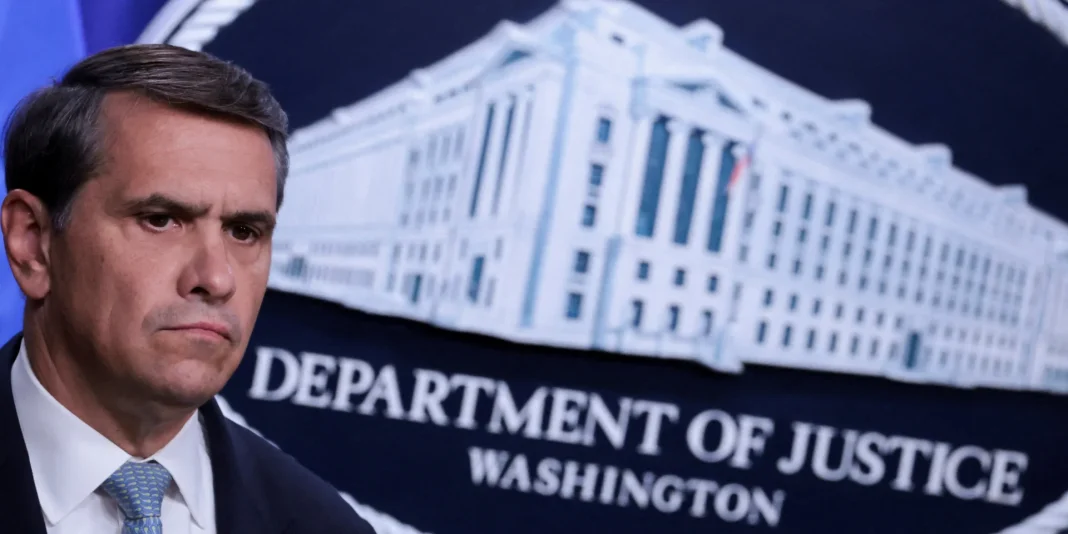 A representative of the US Department of Justice