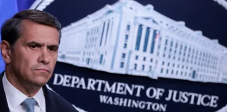 A representative of the US Department of Justice