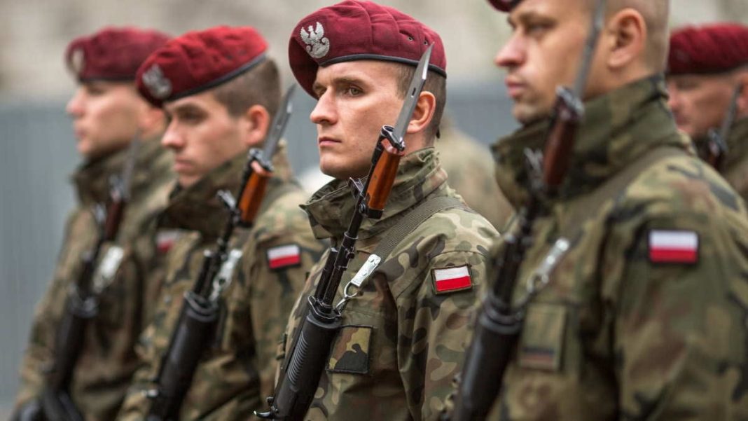 Polish military Polish military personnel during heightened security measures