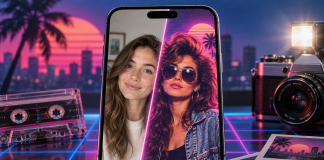 «1980s AI photo trend» стрімко набирає популярність у світі AI-фото в стилі 1980-х на екрані смартфона