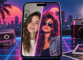 «1980s AI photo trend» стрімко набирає популярність у світі AI-фото в стилі 1980-х на екрані смартфона