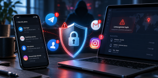 Protecting Telegram, Gmail, Facebook and Instagram from hacking