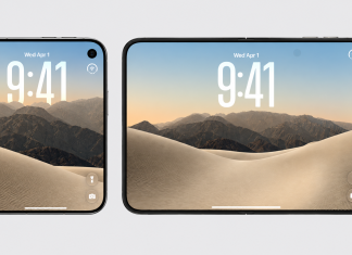 Apple представила iPhone Duo — перший складаний iPhone iPhone Duo у складеному та розкладеному вигляді з двома дисплеями