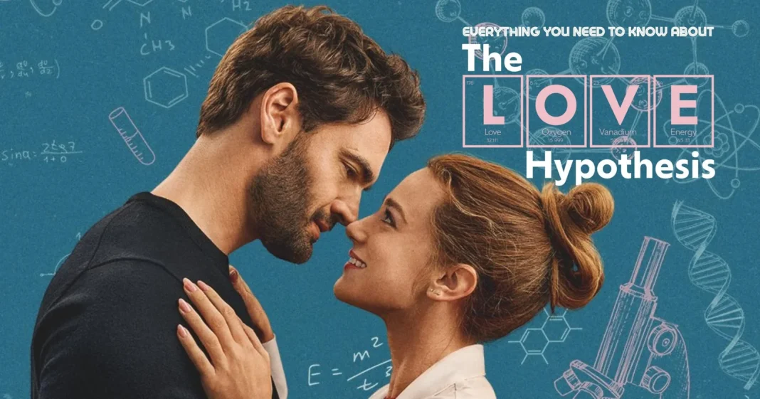 Tom Bateman and Lily Reinhart in a still from the film *The Love Hypothesis*«