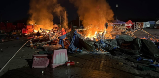 A massive attack on Kyiv and its suburbs: what is known as of last night Fire at the «Stolichny» market following a Russian strike