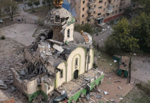 A Russian air strike damaged the Church of St John the Baptist in Kramatorsk The Church of the Nativity of St John the Baptist in Kramatorsk, damaged by a Russian air strike