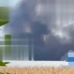 Під Борисполем після атаки РФ горять склади «Біокон»