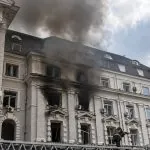 Російський дрон влучив у центральну будівлю СБУ в Києві