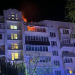 A «Shahed» drone struck a house in Boryspil: a fire broke out