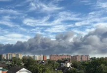 Пожежа у Бориспільському районі після ранкової атаки РФ