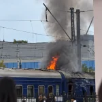 Луцьк під масованою атакою: дрон влучив у пасажирський потяг