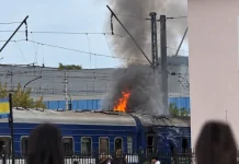 Пасажирський потяг у Луцьку після атаки БпЛА