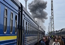 Пасажирський потяг біля кордону з Польщею під час російської дронової атаки