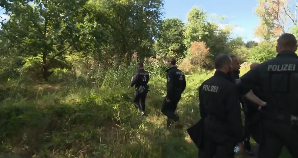 Wunstorf German police are searching for drone debris near the Wunstorf airbase