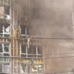 Russia has attacked a business centre in Dnipro: there may still be people inside