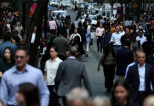 People on the streets in Australia