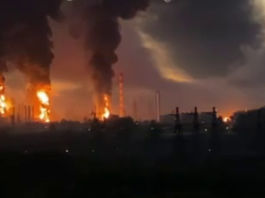 НПЗ у Капотні знову атакували дрони: що відомо Пожежа в районі Московського НПЗ у Капотні після атаки дронів