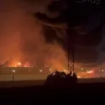 У Соф’їно палають склади після нічної атаки на Москву