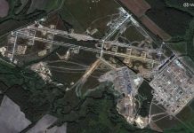Супутниковий знімок дронопорту Росії біля села Цимбулова в Орловській області