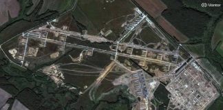Супутниковий знімок дронопорту Росії біля села Цимбулова в Орловській області