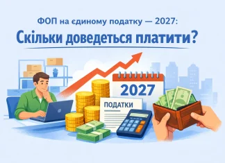 Нові податки та ліміти для ФОП: що зміниться з 1 січня 2027 року Розрахунок податків для ФОП у 2027 році