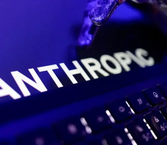 Дослідник Anthropic попередив про ризик неконтрольованого ШІ Логотип Anthropic на екрані комп’ютера