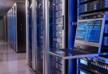 Data centre with server equipment