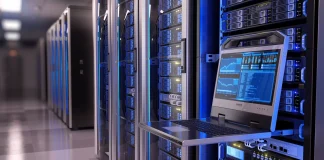 Data centre with server equipment