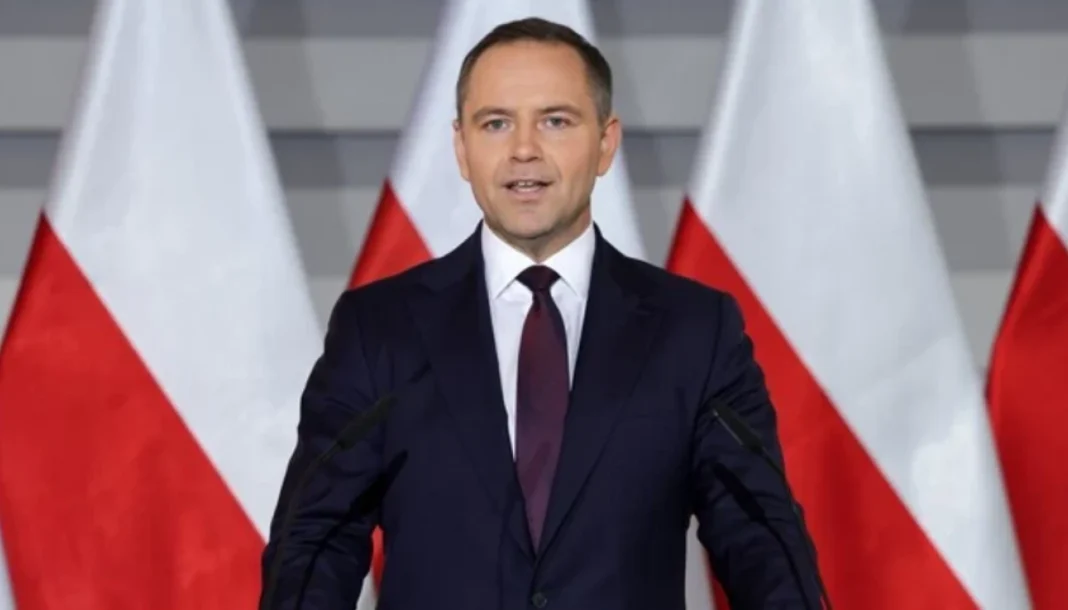 Президент Польщі Кароль Навроцький під час виступу