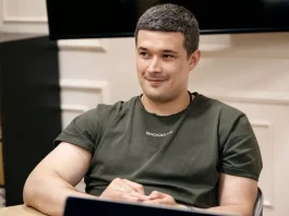 Михайло Федоров під час робочої зустрічі
