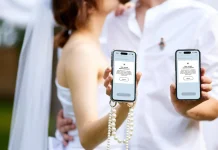 «Шлюб онлайн» у Дії став доступним для вдів і вдівців Смартфон із застосунком Дія та обручки