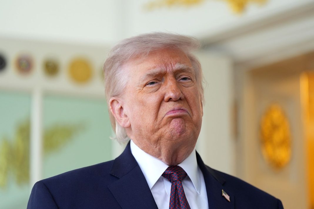 Donald Trump during a speech Donald Trump during a speech at the White House