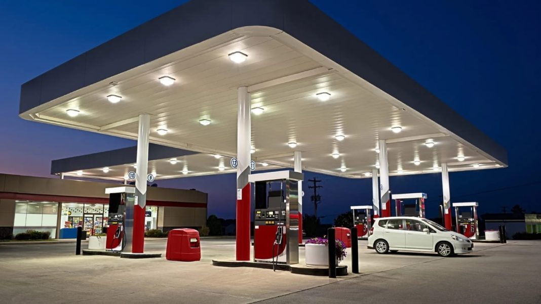 Petrol station in Ukraine