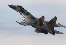 Над Курською областю зіткнулися два російські Су-35С Російський багатоцільовий винищувач Су-35С у польоті