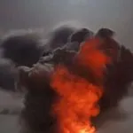 РФ атакувала Київщину: двоє поранених, горять склади
