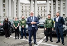 Norwegian volunteers handed over 21 vehicles to the Defence Forces Vehicles from the Ukrainian Freedom Convoys for the Ukrainian Defence Forces