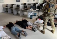 Arrest of call centre staff