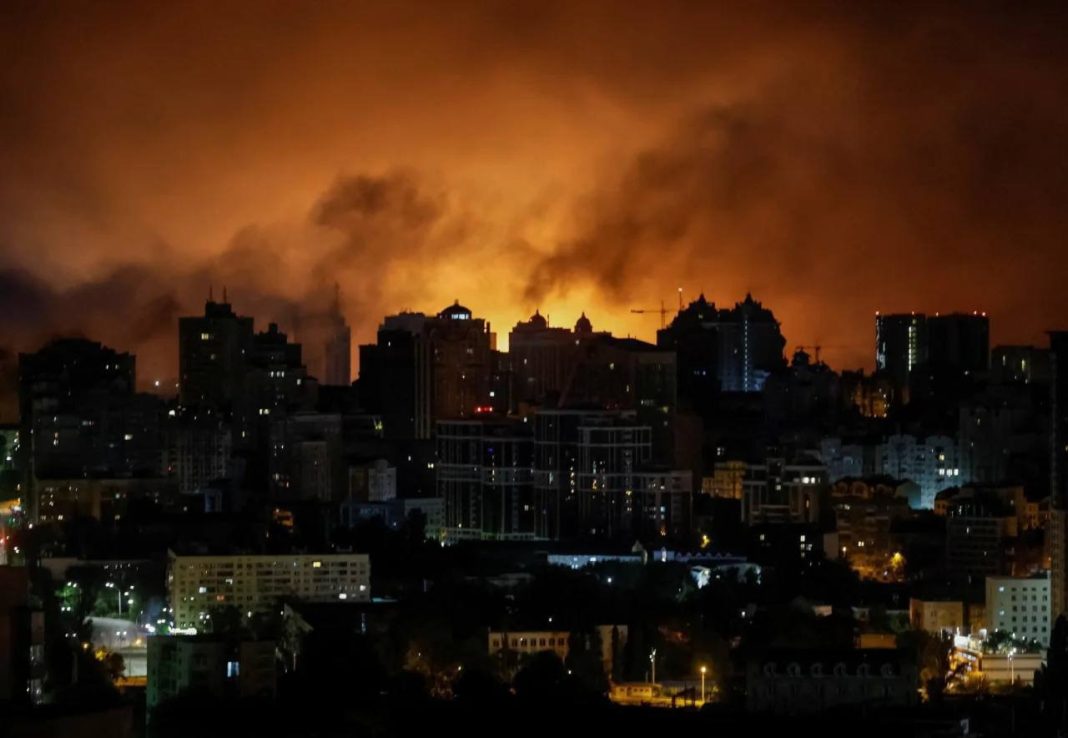 The aftermath of the Russian missile and drone attacks on Kyiv in September 2026
