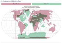 The UN General Assembly has endorsed the switch from the Mercator projection to Equal Earth Порівняння карти світу в проєкціях Меркатора та Equal Earth