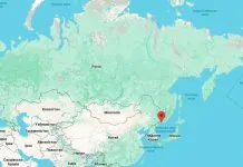 Китай просив Україну не бити по Владивостоку під час візиту делегації КНР Карта з точкою проведення Східного економічного форуму