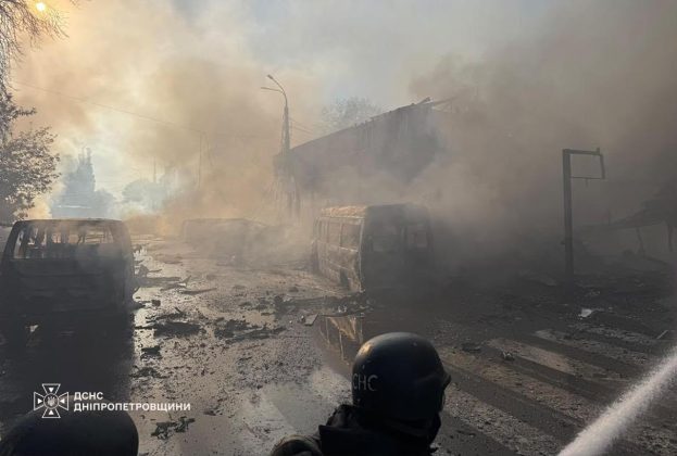 Наслідки російського удару по Павлограду