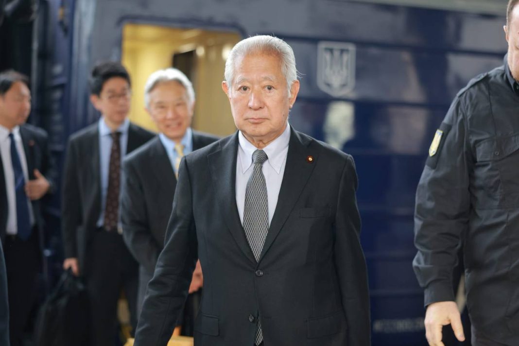 Eisuke Mori Eisuke Mori, Speaker of the House of Representatives of Japan, during a visit to Kyiv