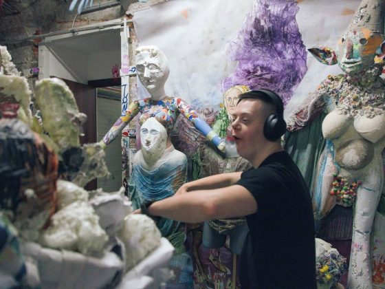 Classes at the Aza Nizi Maza underground art studio in Kharkiv