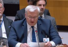 Andriy Sybiga addresses the UN Security Council