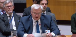 Andriy Sybiga addresses the UN Security Council