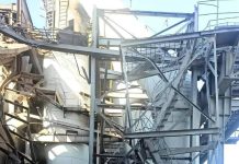 Damage to the Trypillia Thermal Power Station following the Russian attack
