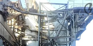 Damage to the Trypillia Thermal Power Station following the Russian attack