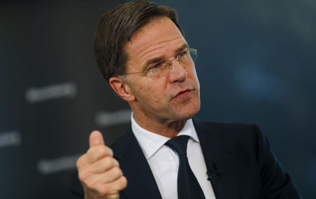 NATO Secretary-General Mark Rutte during his speech