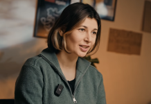 Дар’я Каленюк під час інтерв’ю